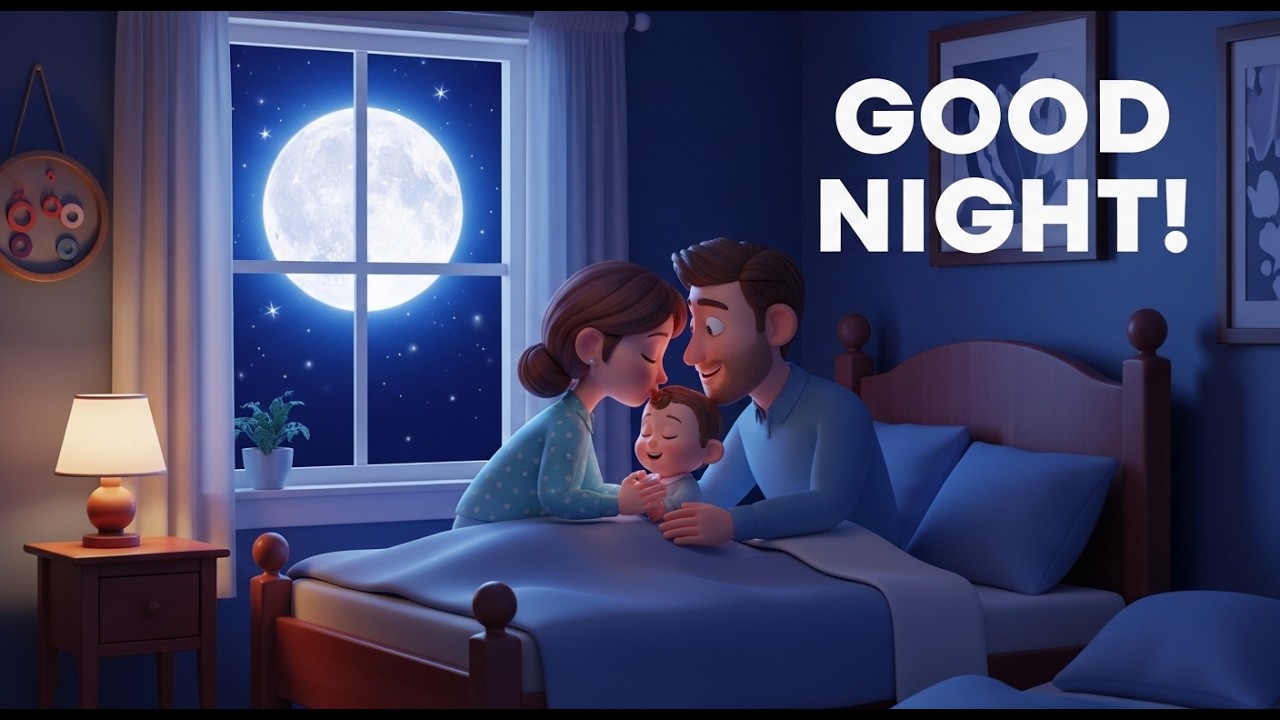 Sweet Night Rhyme 🌙✨ | Bedtime Song for Kids | Calm Sleeping Nursery Rhyme 3D