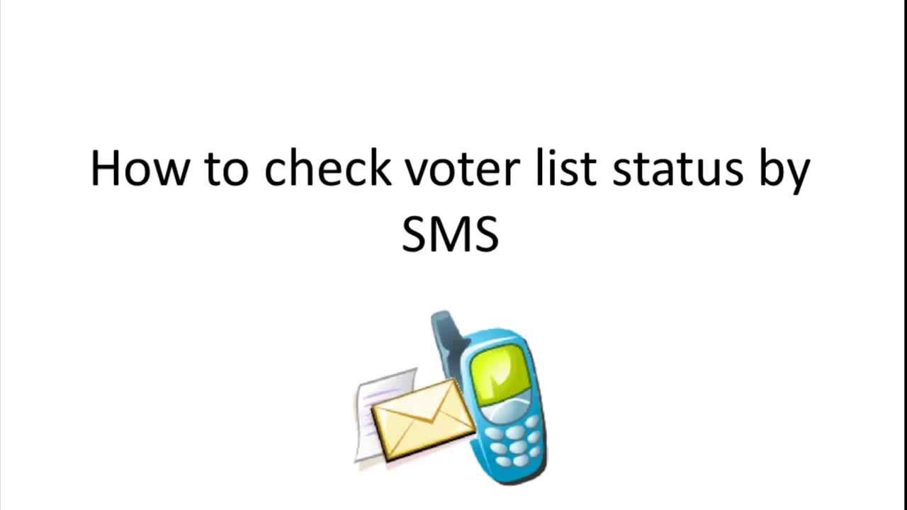 How to check Your Name in Voters List by SMS