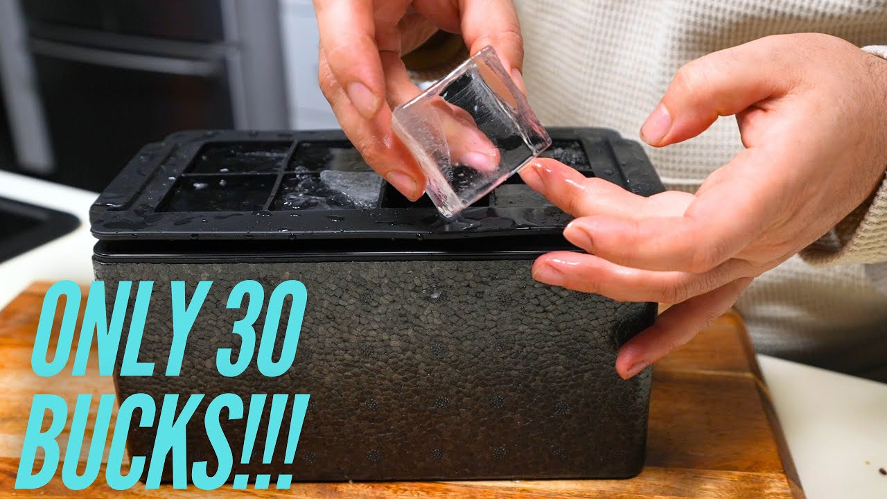 Budget $30 Clear Ice Cube Maker is AWESOME!! | Tinana ice cube tray