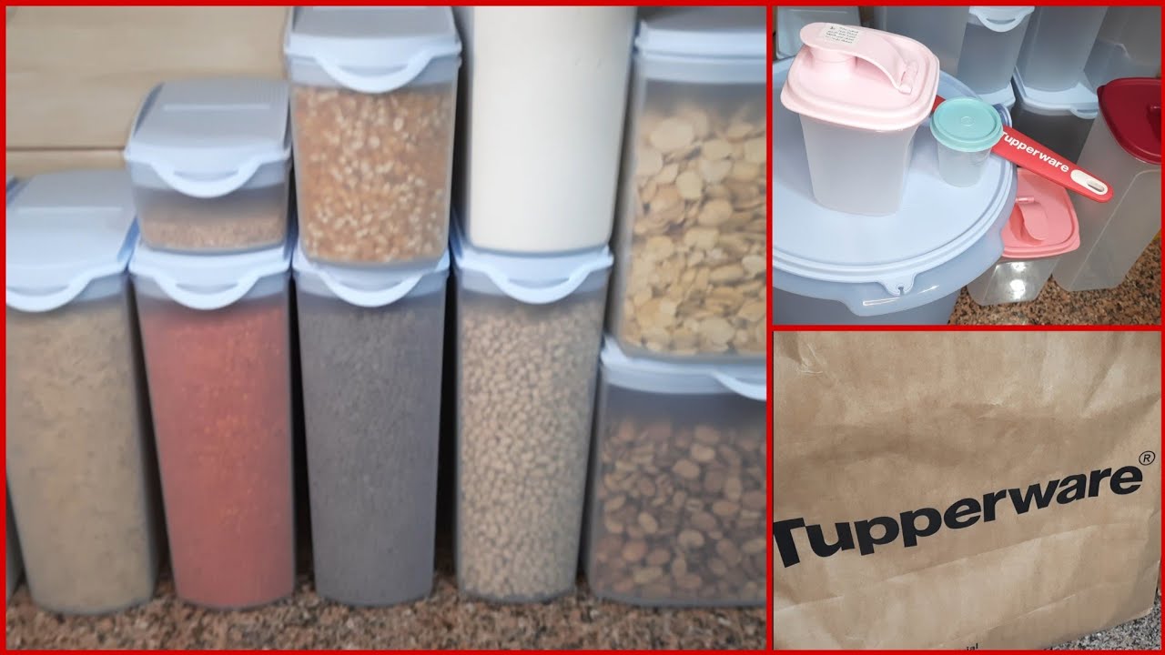 مشترياتى من تابروير (tupperware) / ريفيو عن علب التخزين تابروير