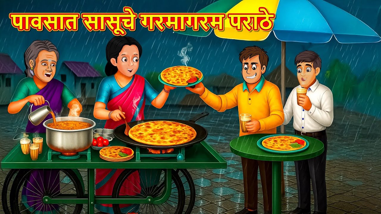 पावसात सासूचे गरमागरम पराठे | Marathi Stories | Marathi Moral Stories | Marathi Goshti | Fairy Tales