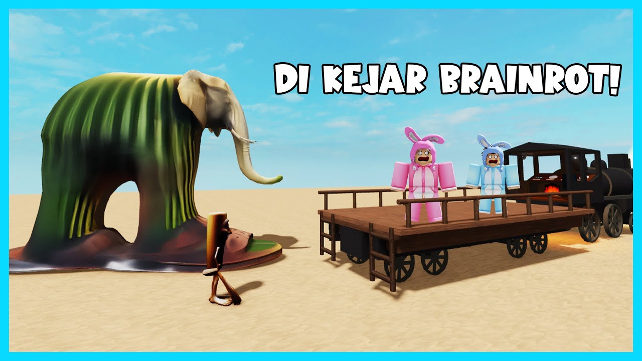 MIPAN & ZUZUZU Bertahan Hidup Di Atas Kereta Api Dari Kejaran Anomali Brainrot! ROBLOX