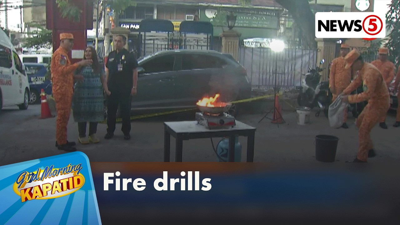 Ilang fire drills, ibinahagi ng mga miyembro ng Mandaluyong Fire Station | Gud Morning Kapatid
