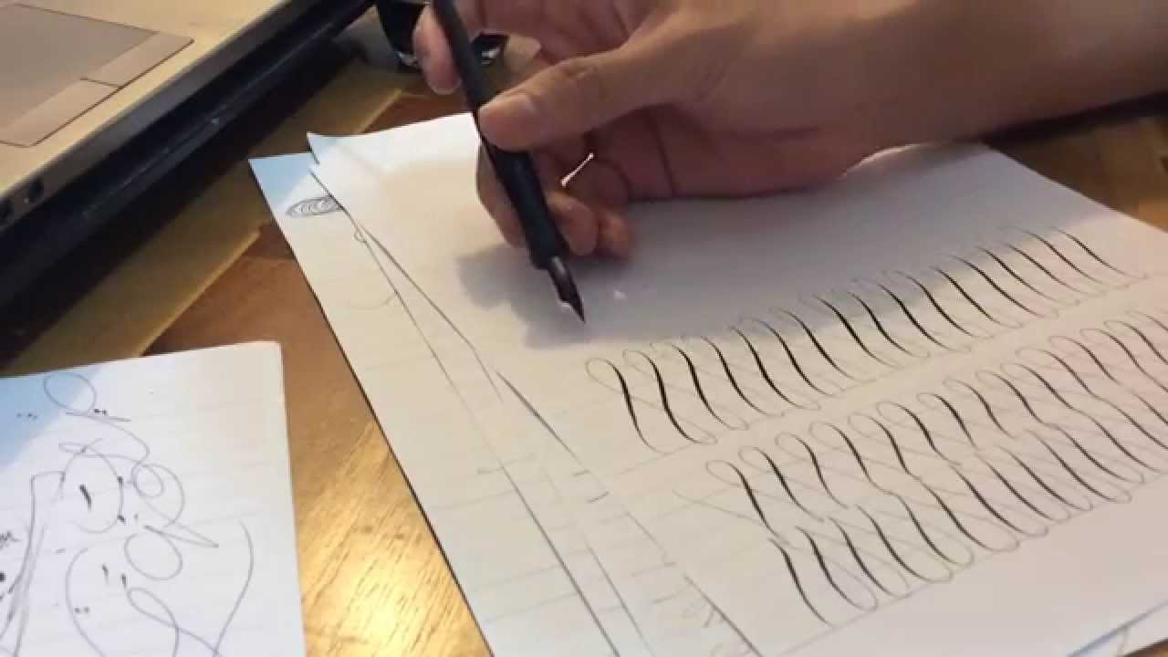 How To Make Off-Hand Flourishing Lesson 2 - Calligraphy by Hoang