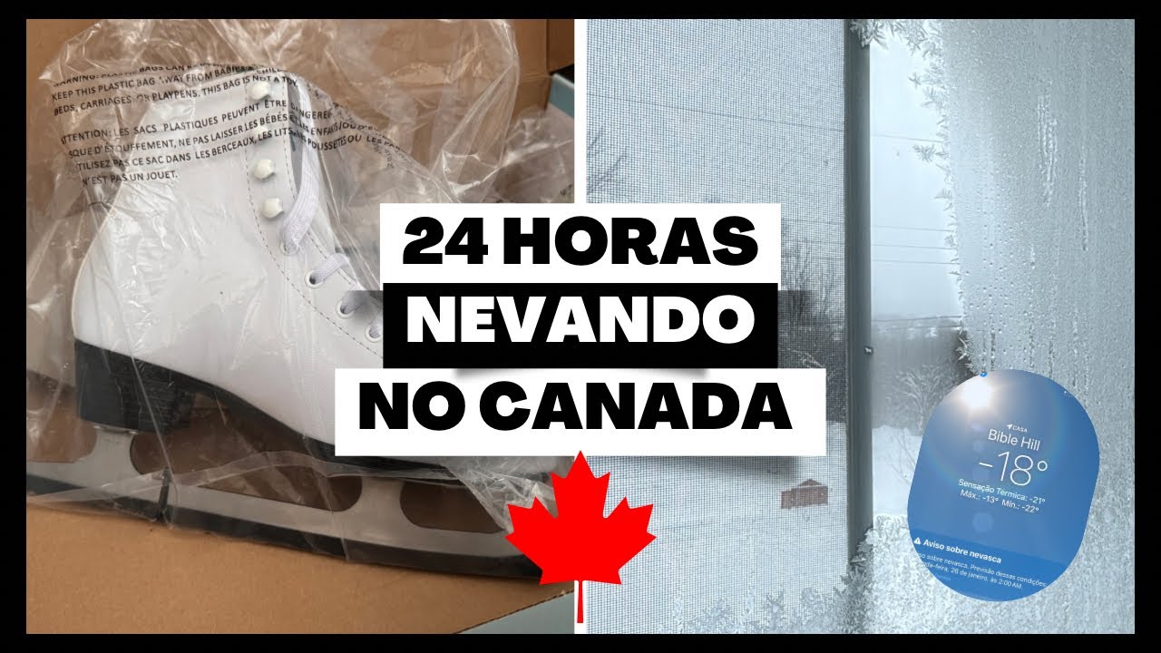 24 horas de NEVASCA no CANADÁ 😳❄️