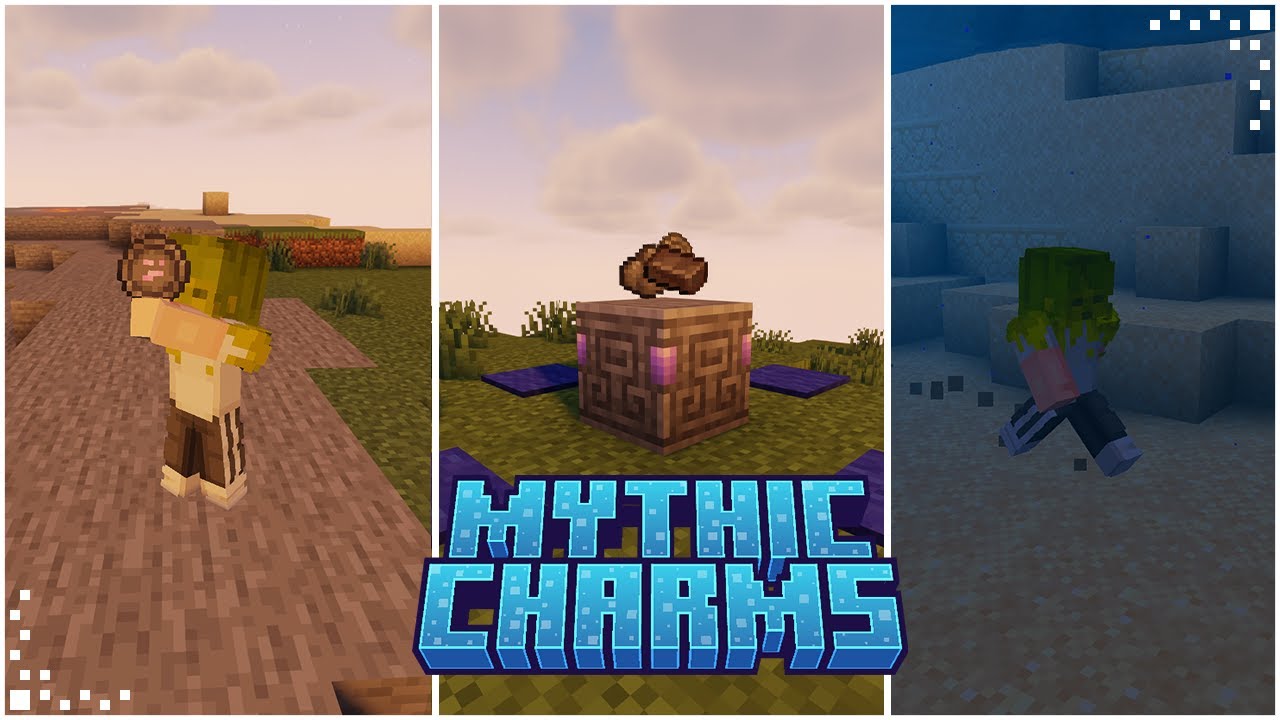 Mythic Charms (Minecraft Mod Showcase) | New Magical Charms | Fabric 1.20