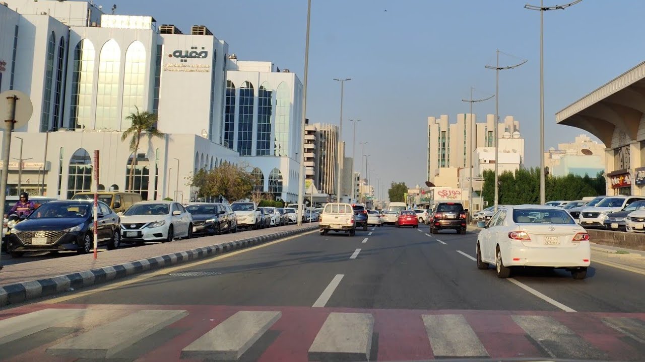 شارع فلسطين مدينة جدة الجميلة السعودية جولة السيارة