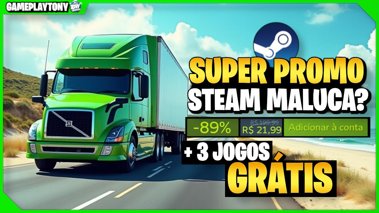 Jogo grátis e + super Promoção de Publicadoras na Steam Jogos por menos de 10 reais.