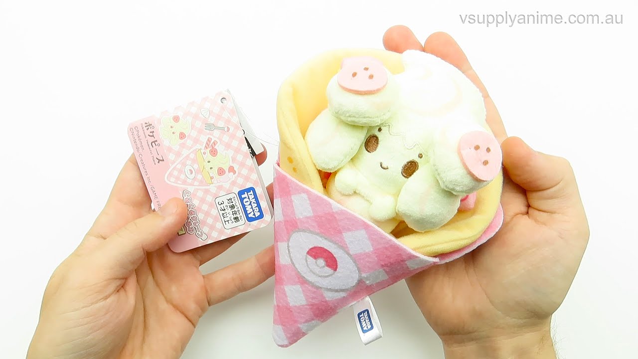 Cute Pokemon Poke Peace Alcremie Crepe Plush Toy TAKARA TOMY
