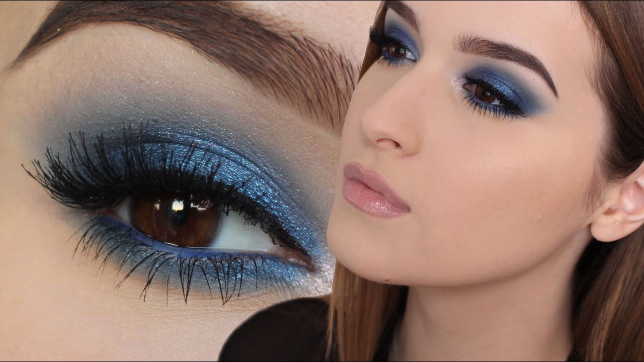Βήμα Βήμα  Μπλε Smokey Eyes | Εορταστικό Μακιγιάζ