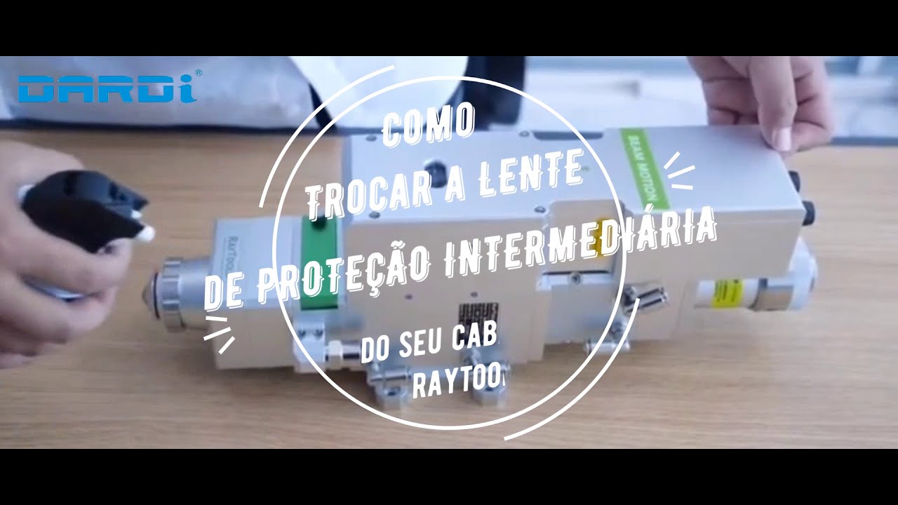 Cabeçote Raytools : Como trocar a proteção de lente intermediária ?