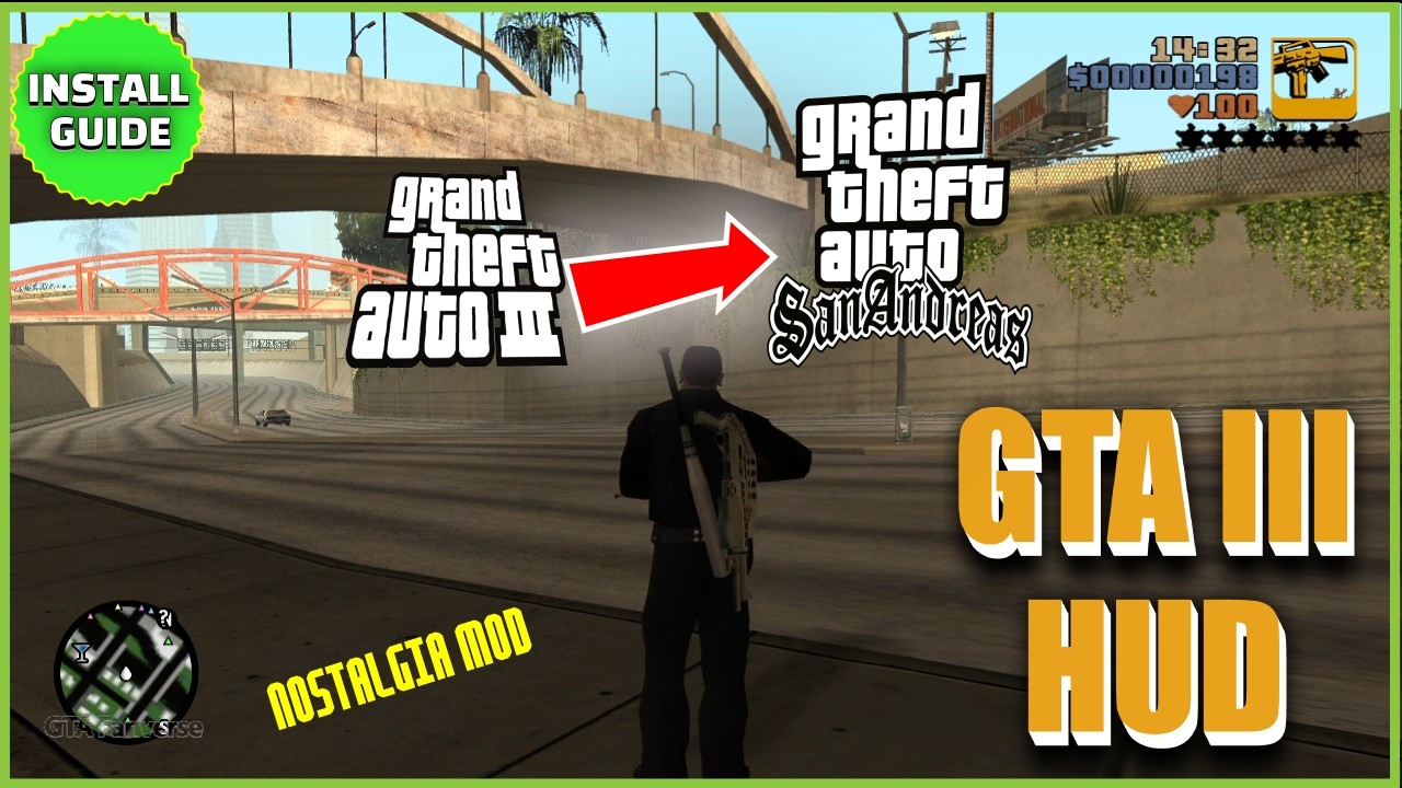 How to Install GTA 3 Classic HUD in GTA San Andreas (2026) | GTA SA Modding Tutorial |