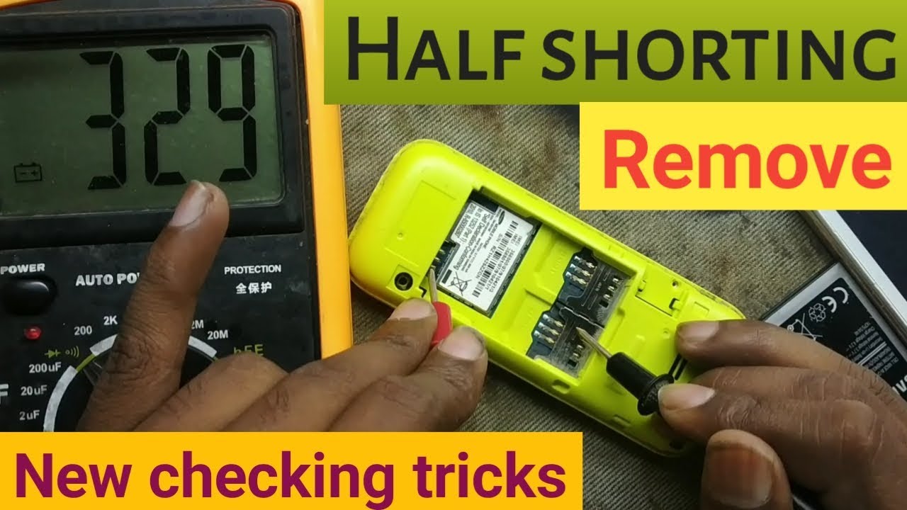 Half shorting mobile repair / how to repair half shorting mobile phone solution