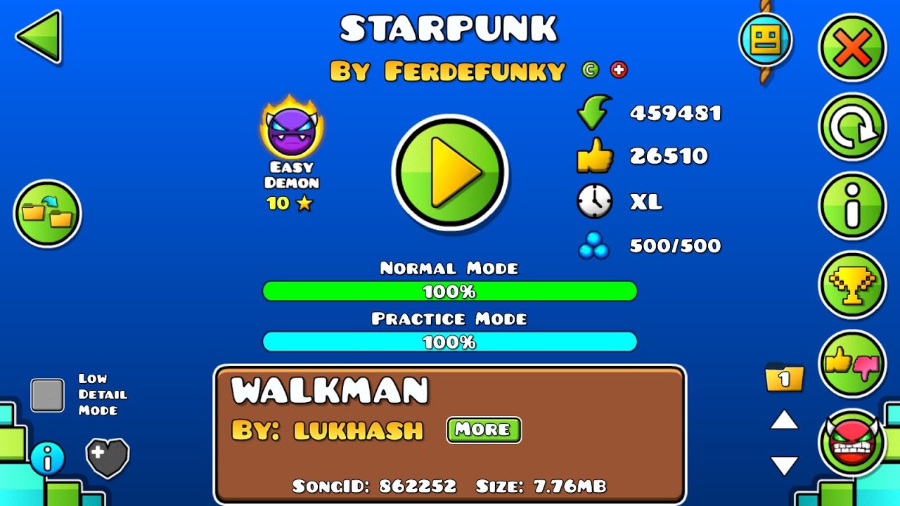 STARPUNK (100% EASY DEMON) by Ferdefunky
