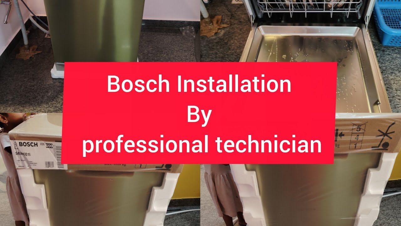 Bosch dishwasher Installation by professional techician |All query solved Bosch dishwasher