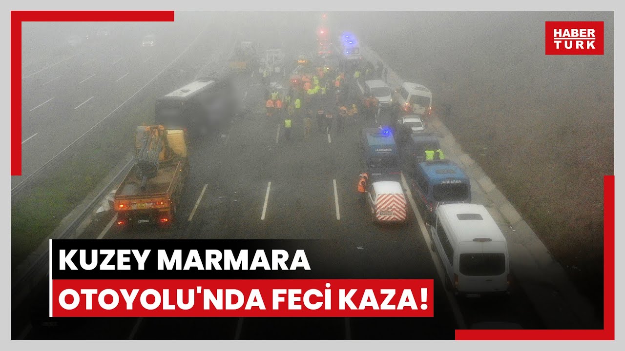 Kuzey Marmara Otoyolu'nda feci kaza!