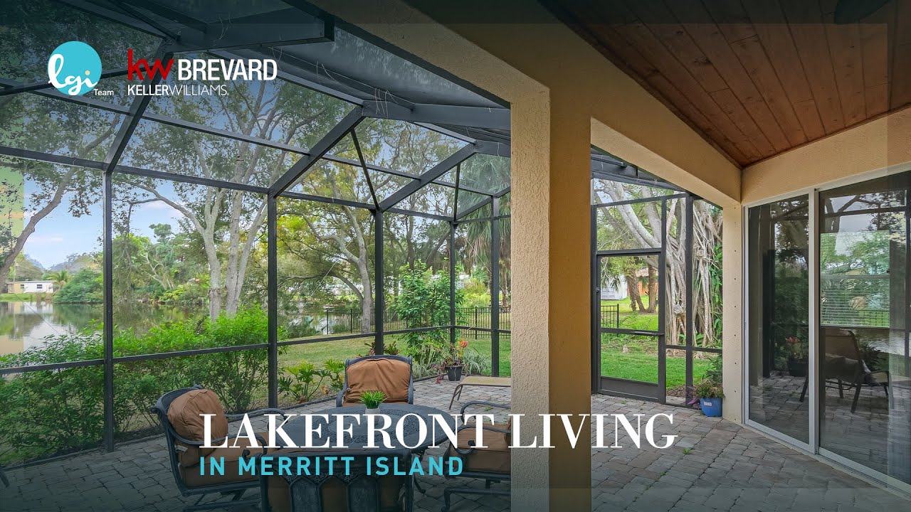 Lakefront Home for Sale in Merritt Island, Florida