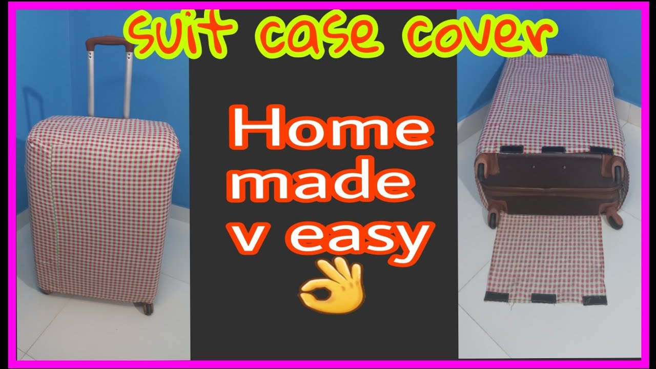 suit case cover cutting and stitching tutorial | Zaibun ali vlog