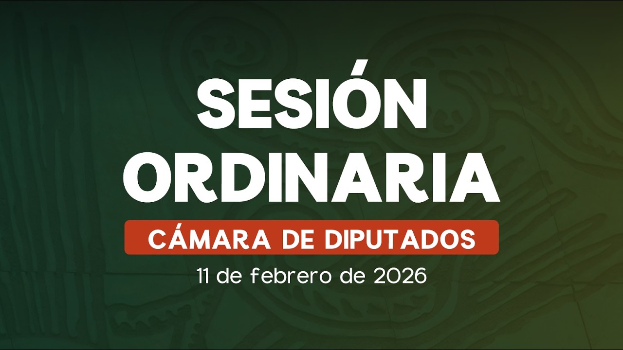 🔴Sesión Ordinaria de la Cámara de Diputados - 11/02/2026
