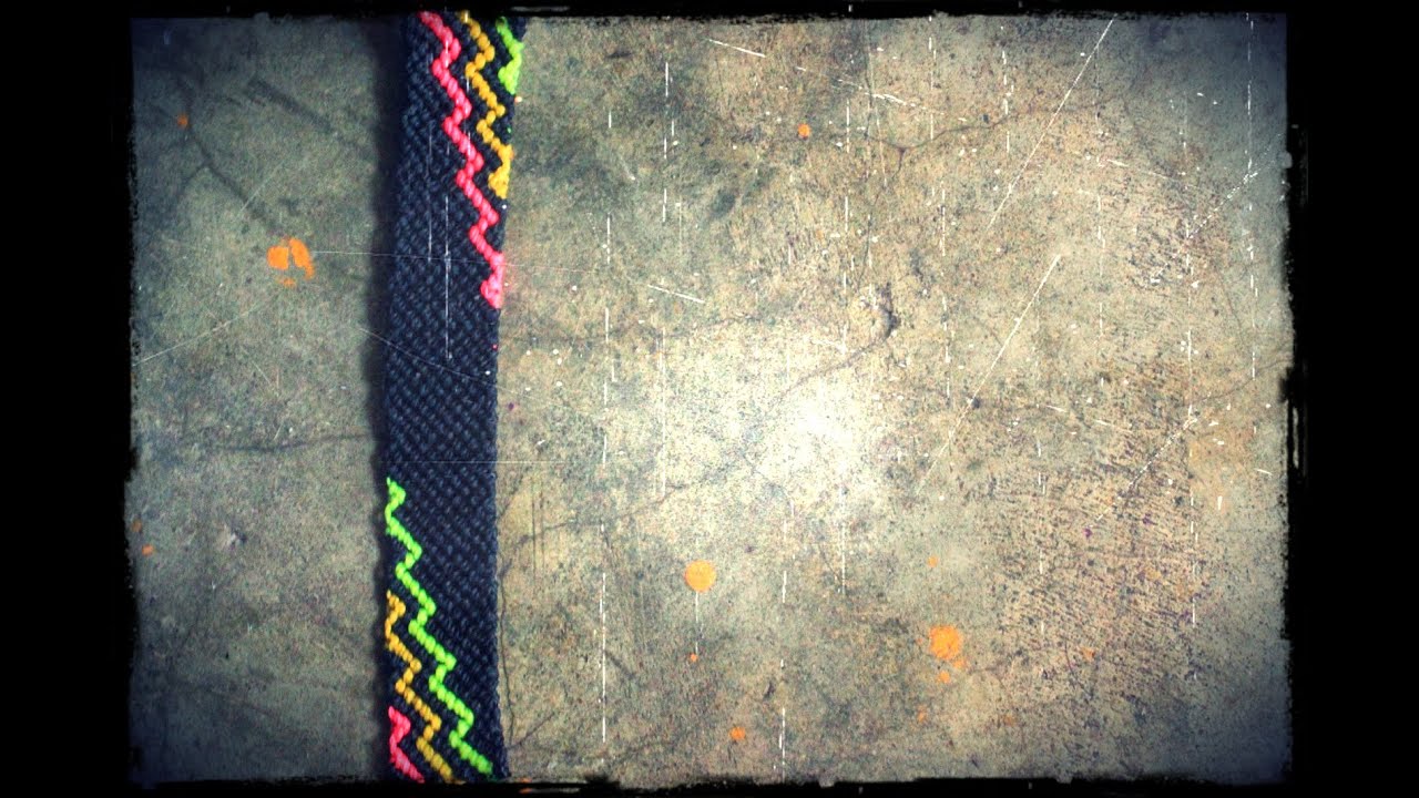 tutorial diy pulsera macrame con patron zig zag  modelo 2