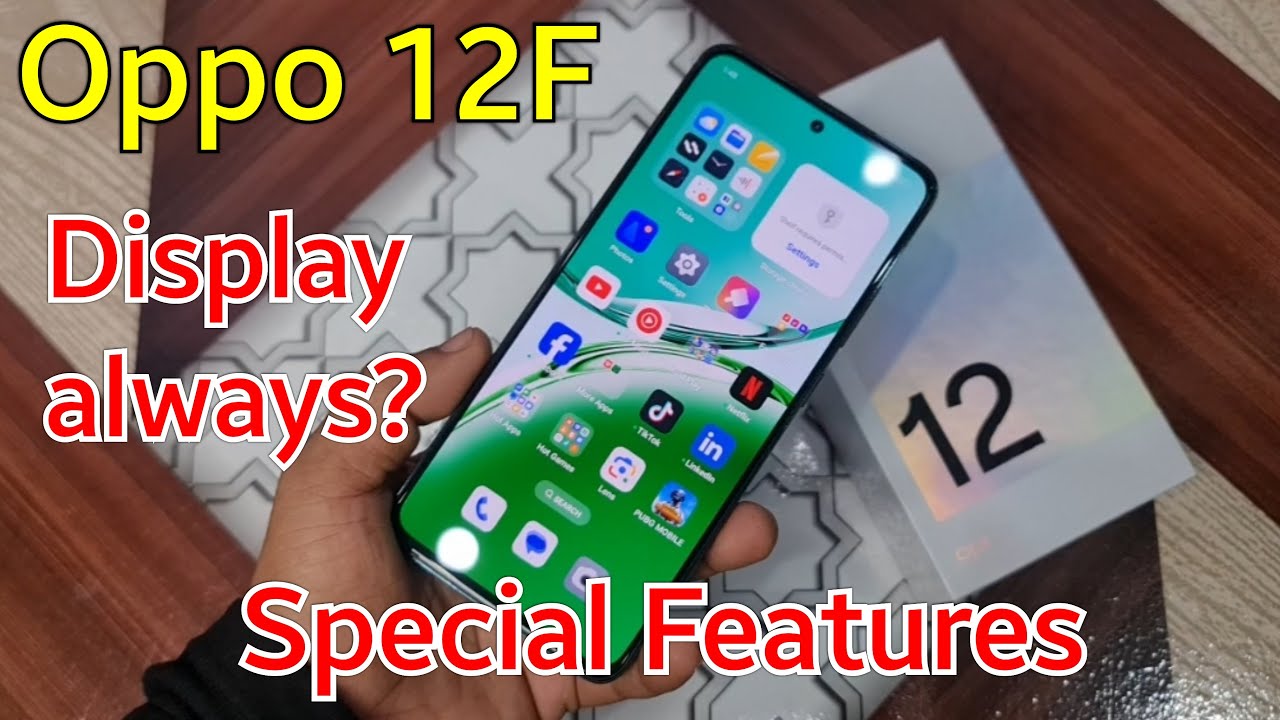 Oppo Reno 12F  Special Features | Display Always On?