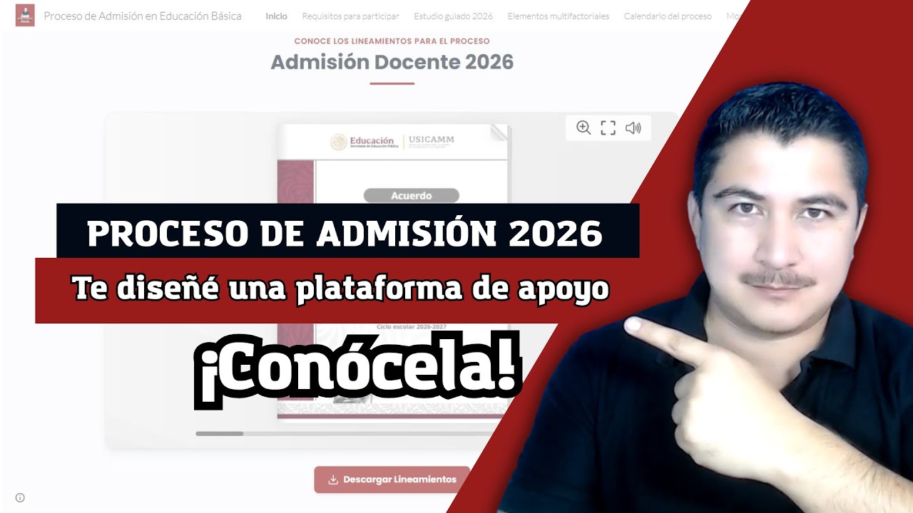 ¿Listo para tu ganar tu plaza? Diseñé una plataforma para apoyarte en tu proceso de admisión 2026