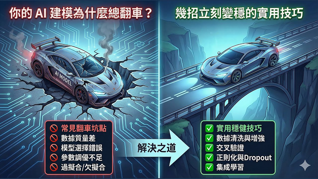 AI & 專業工具「你的 AI 建模為什麼總翻車？常見坑點解析＋幾招立刻變穩的實用技巧」
