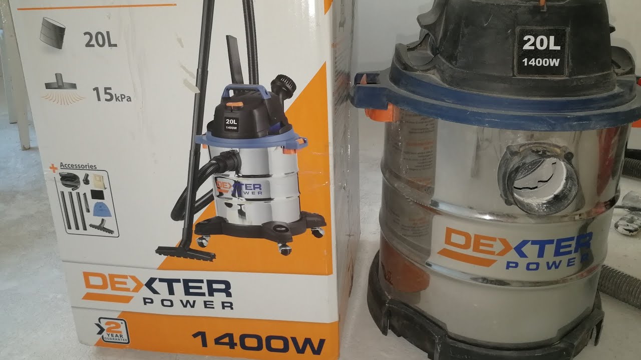 СТРОИТЕЛЬНЫЙ ПЫЛЕСОС DEXTER 20 L 1400 W. Лучший пылесос для уборки дома во время и после ремонта.