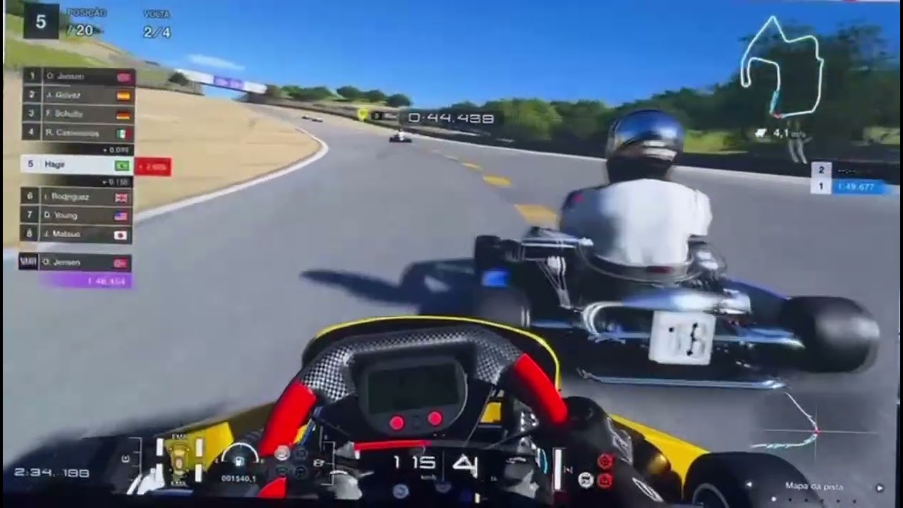 Corrida de kart grand turismo 7 