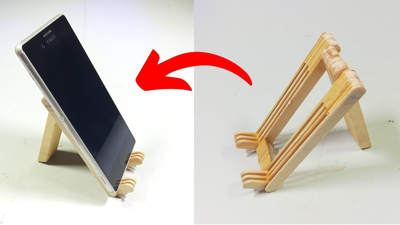 DIY Holder hp dari stik es krim