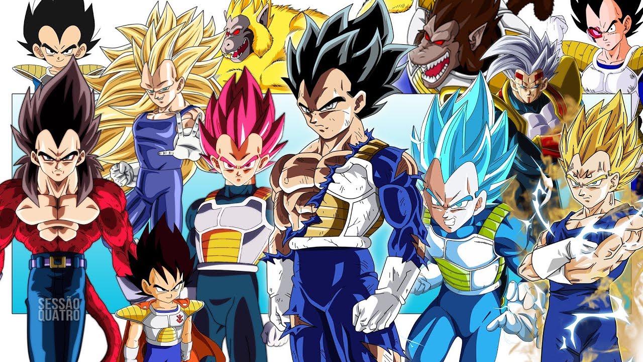 😍Todas as FORMAS e TRANSFORMAÇÕES de VEGETA