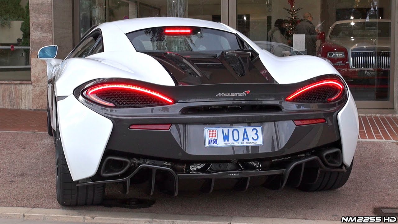 McLaren 570S Exhaust Sound - Start Up, Revs & Accelerations in Monaco