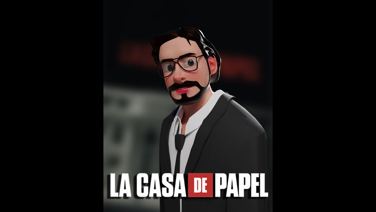 Lacasa de papel, sculpting professor from money heist