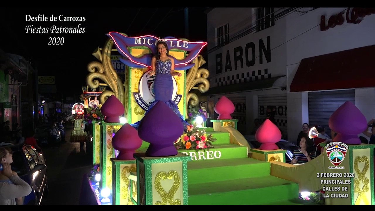 DESFILE DE CARROZAS SONSONATE FIESTAS 2020