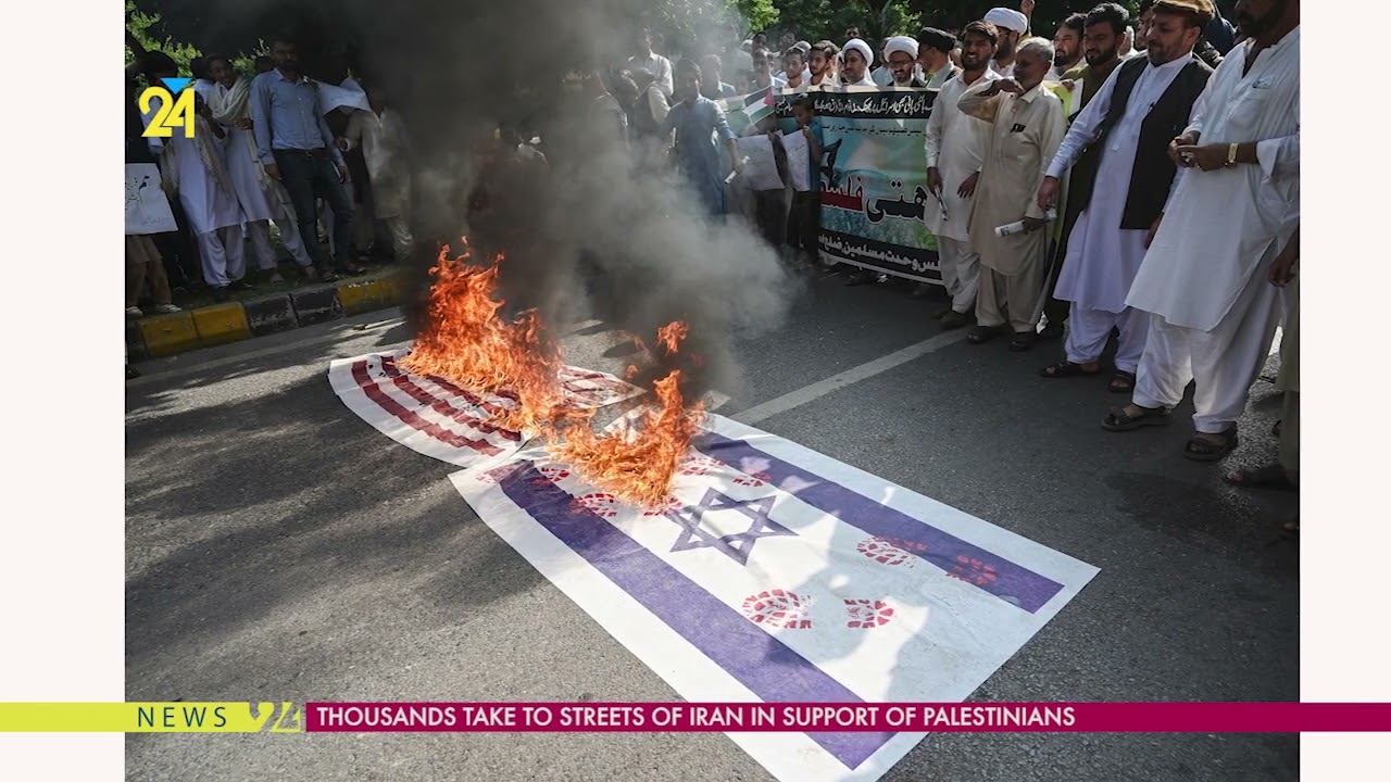 Thousands Take To Streets Of Iran In Support Of Palestinians