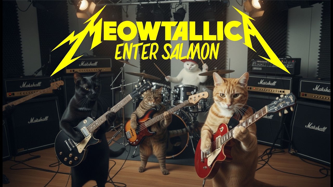 MEOWTALLICA -  ENTER SALMON (ENTER SANDMAN COVER) | METALLICA