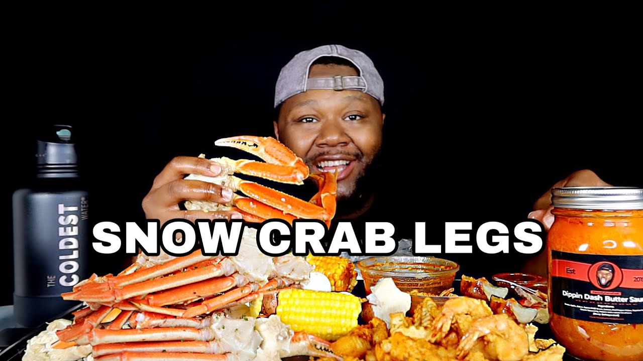 SNOW CRAB LEGS SEAFOOD BOIL FROM HOUSE OF GUMBO | MUKBANG