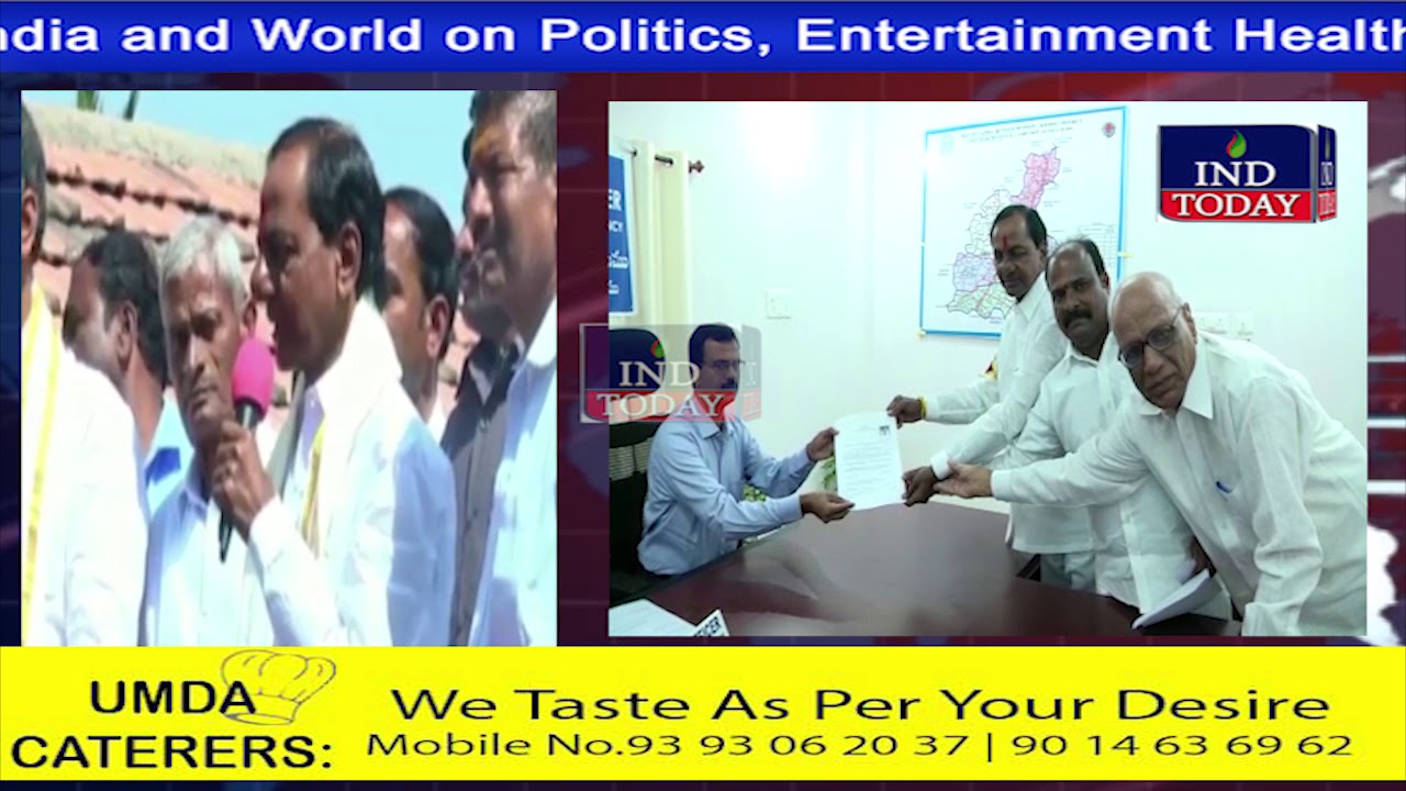 KCR files nomination for Gajwel Assembly constituency