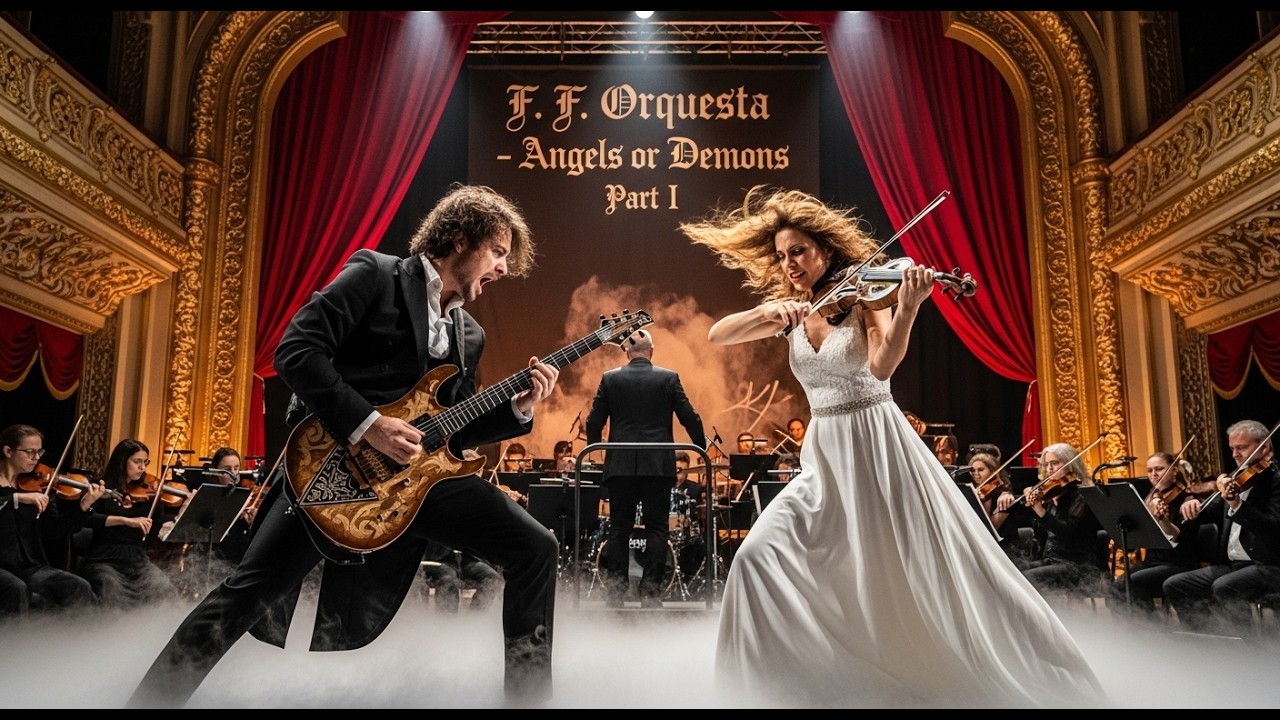 Neoclassical Guitar and Violin Battle & F. F.  Orquesta - Angels or Demons Part I