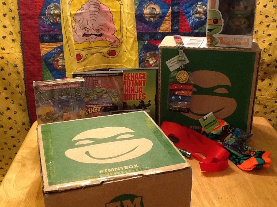 TMNT Box August 2015 Subscription Box Review. Classic Turtles Box. #TMNTBOX