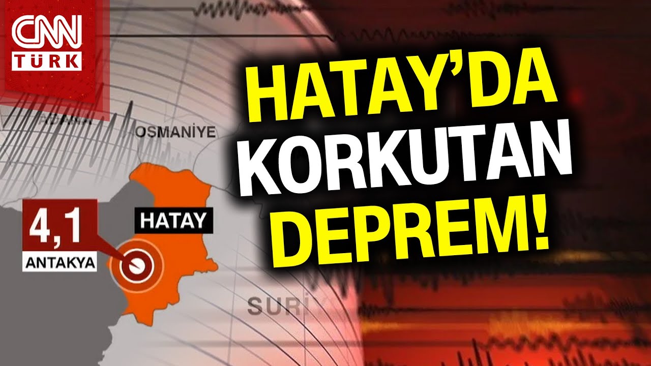 SON DAKİKA! 🚨 | Hatay Antakya'da 4,1 Şiddetinde Korkutan Deprem! #Haber