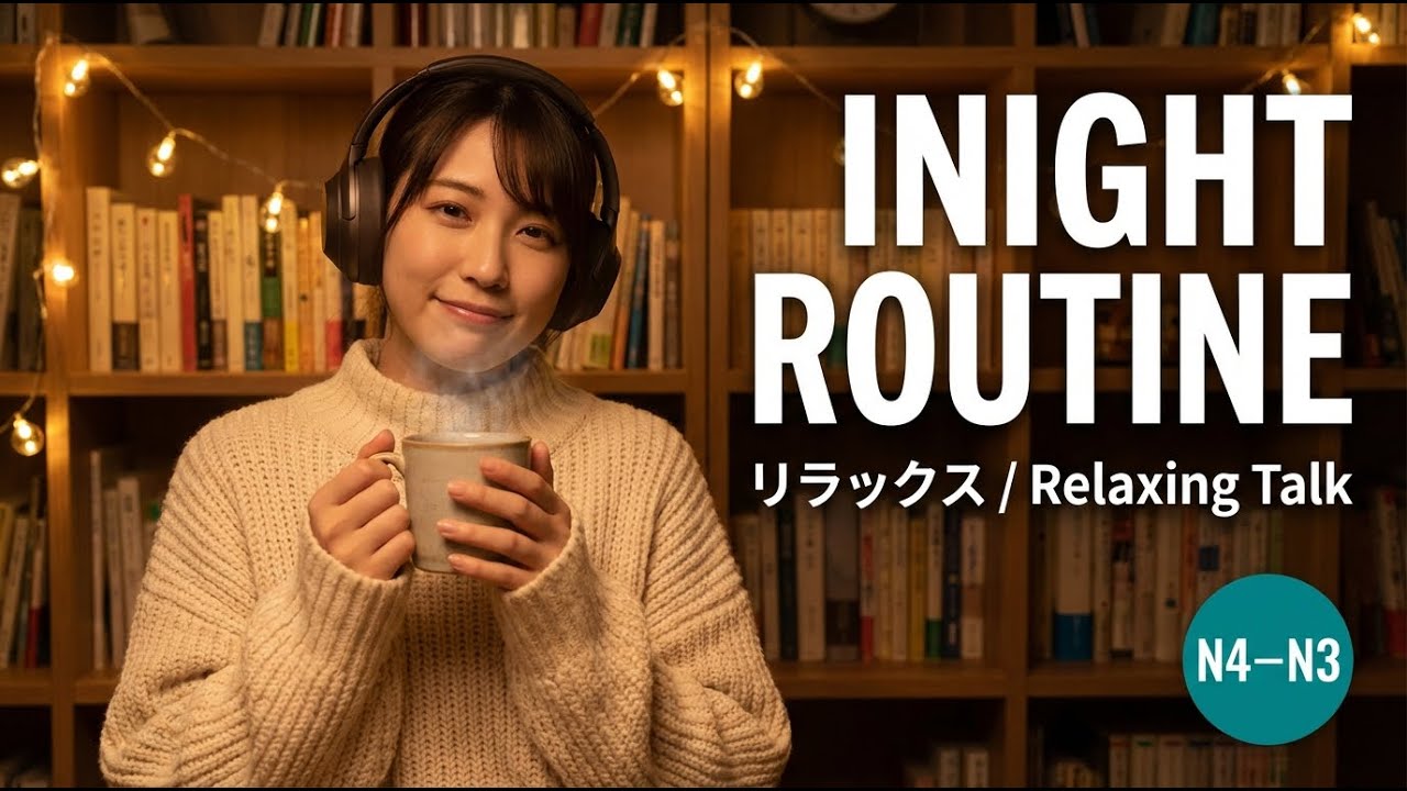 Relaxing Japanese Listening: A Real Night After Work (N4-N3)