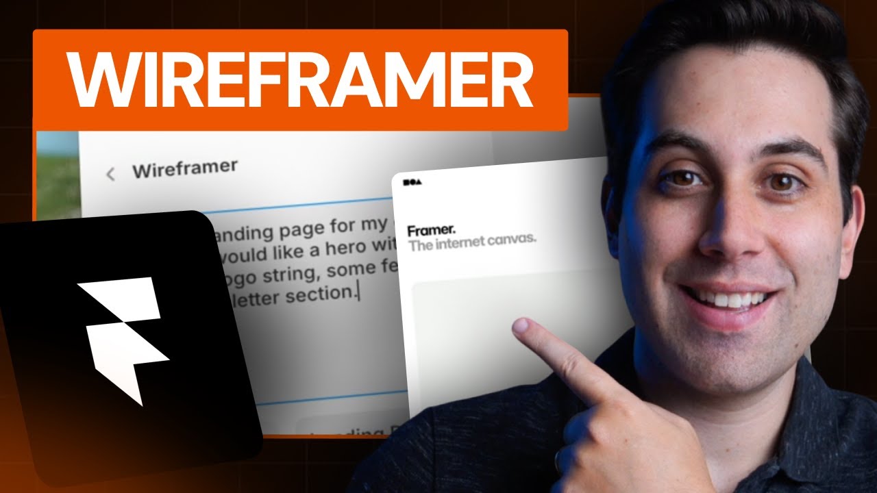 Testei o Framer Wireframer! Gerador de Wireframes com IA (Veja tudo!) - Framer Tutorial