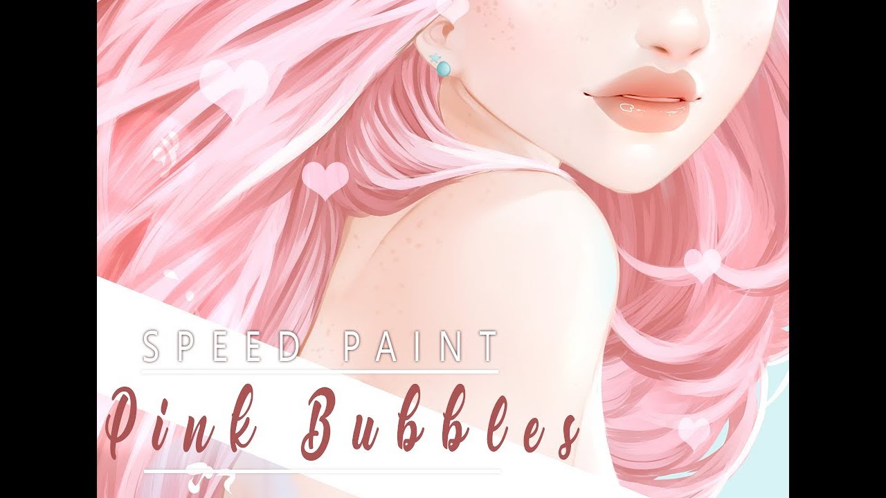 SPEEDPAINT| Pink Bubbles| Commission!