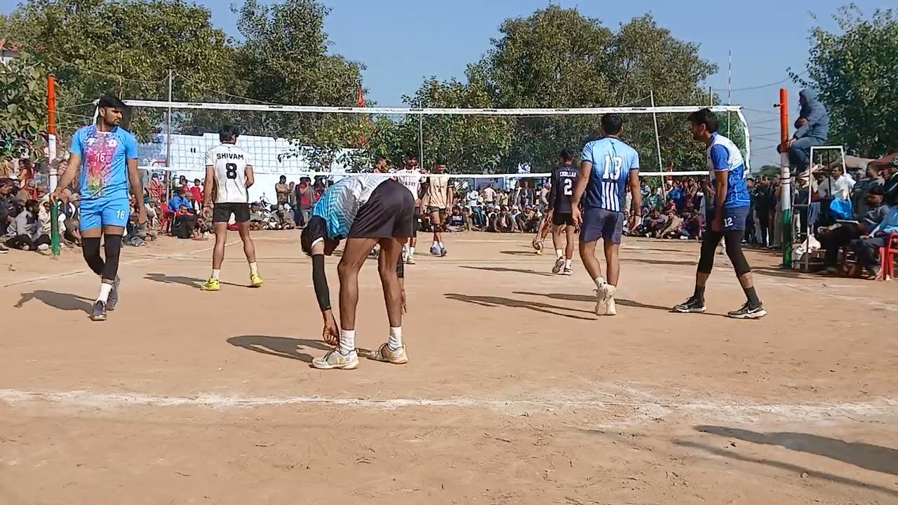 Anil pankaj manjeet  vs akshya makdana monu shivam rajsthan a fire volleyball at sehlang tournament