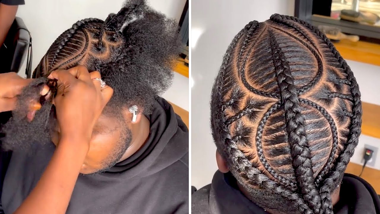 Freestyle Stitch Braids x Two Strand Twists | Hairstyles For Men | By Braid Envy