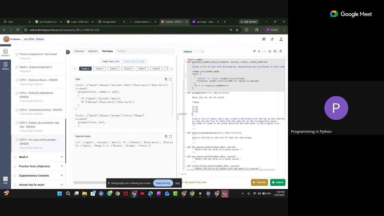 Python Live Session