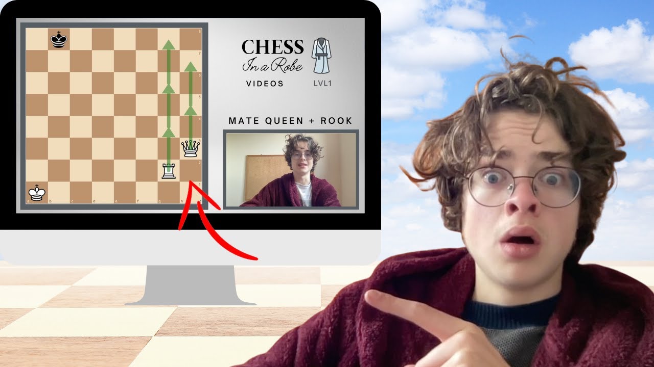 Queen and Rook MATE // Endgame Series LVL1 // Chess in a Robe