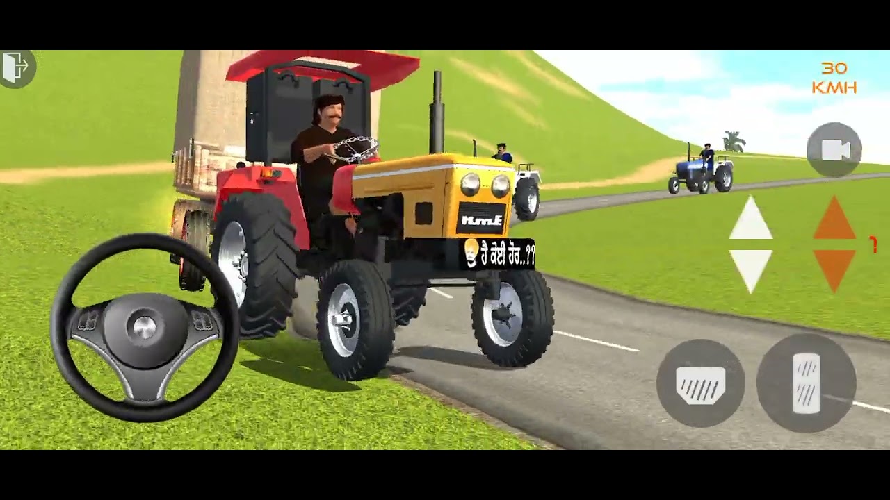 TRANSPORTING tractor driving 3d #fs22 HMT tractor Offroding Android gameplay #gta5 #gtav