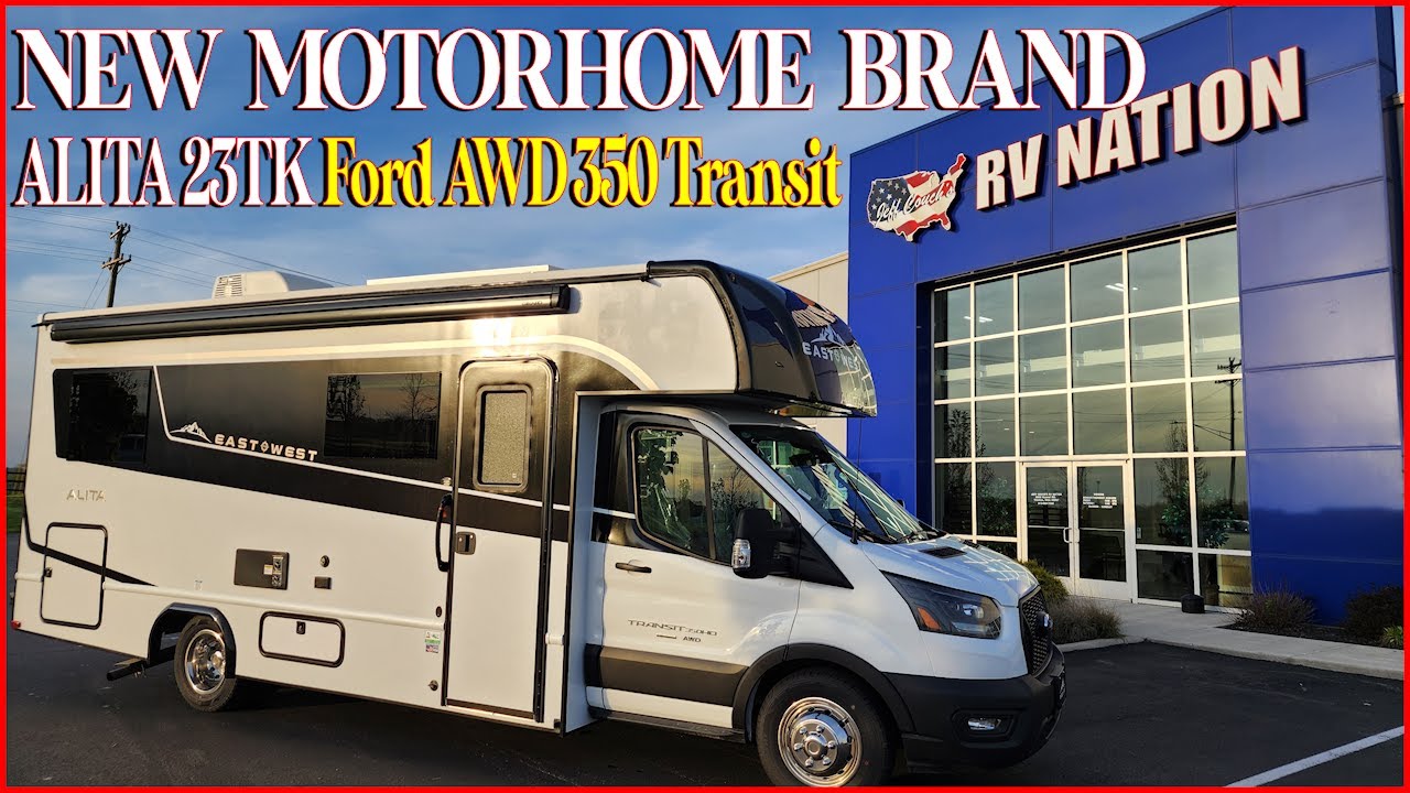 NEW MOTORHOME BRAND! 2024 Alita 23TK Ford AWD 350 Transit Class C @ Couchs RV Nation a RV Wholesaler